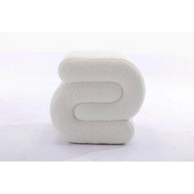 Jaszlyn S-shape Ottoman, Makeup Stool Footstool