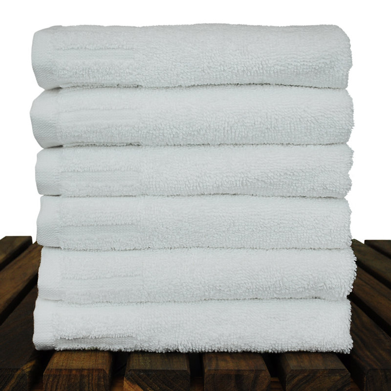 Ensemble de 6 serviettes de bain en coton turque Wellston