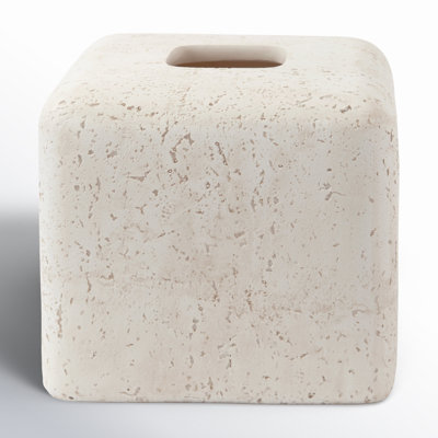Tuberose Resin Tissue Box Cover Bathroom Tray Tumbler