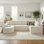 Canapé modulaire rembourré en Corille Coriddi Boneless Modern Chenille