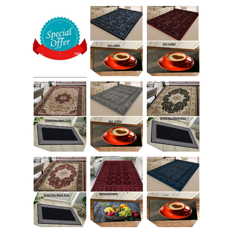 Floral 200cm X 290cm Area Rug
