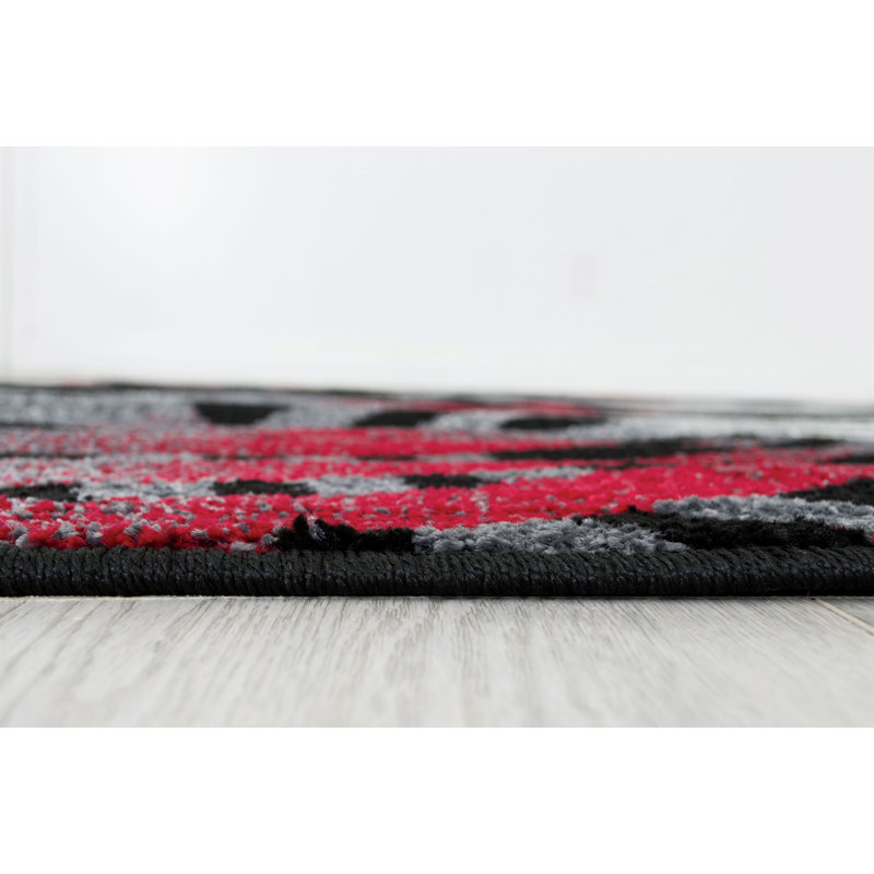 Tapis noir Zora