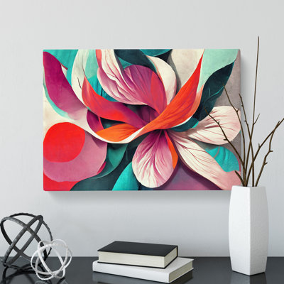 Artistic Flowers - Wrapped Canvas