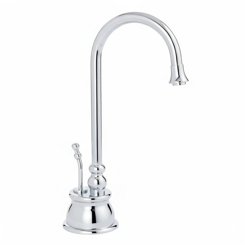 Whitehaus Collection Forever Hot Kitchen Faucet, Polished Chrome