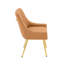 Chaise de salle à manger rembourrée en cuir avec dossier capitonné Diamond-355135067