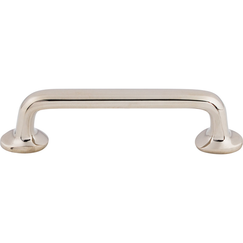 Aspen II Rounded Appliance pull, 4" Center to Center, Polished Nickel