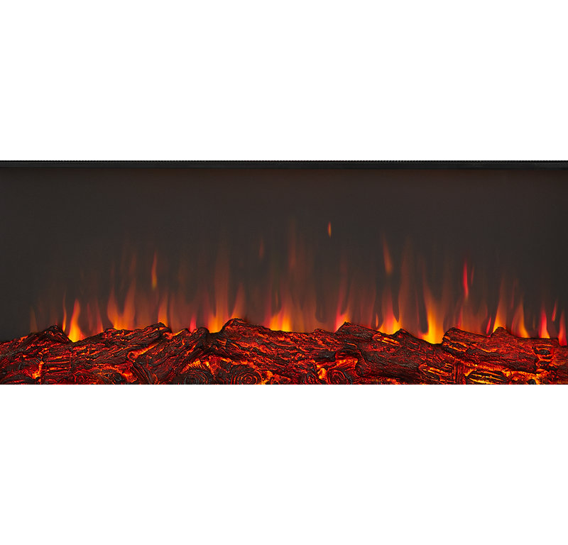 Sonia 69" Landscape Electric Fireplace by Real Flame, White, Standard