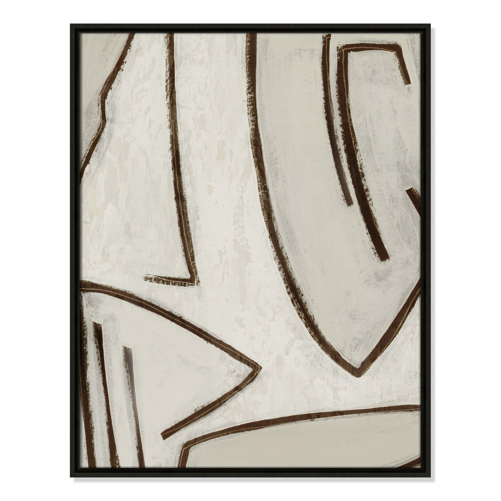 Line Work II, 23.5" W x 29.5" H, Espresso