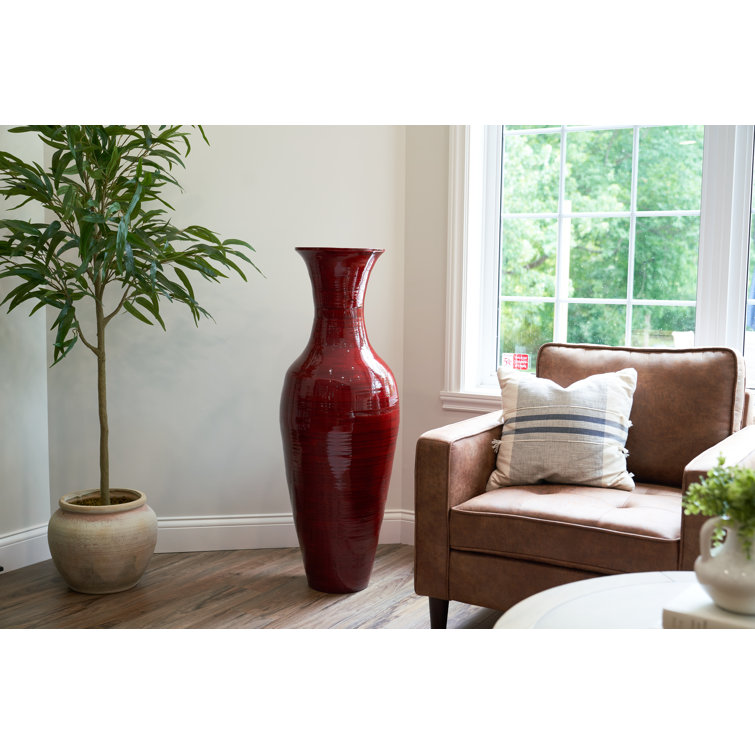 Wood Floor Vase