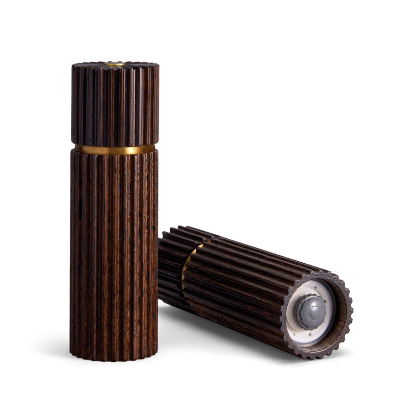 Ionic Wood S&P Mills - Light Oak, Gold/Smoked Oak