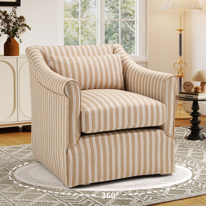 Fauteuil d'appoint avec accoudoirs lombaires 30 po, Brun