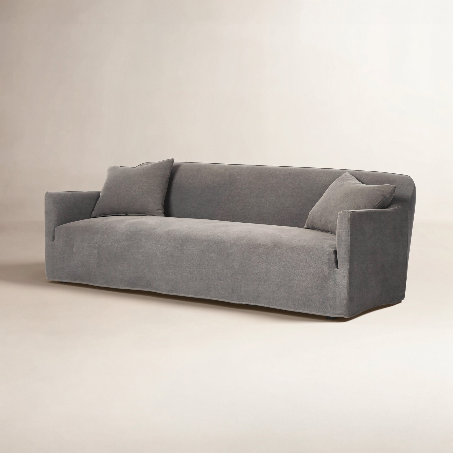 Lowell Slipcover Sofa, Gray