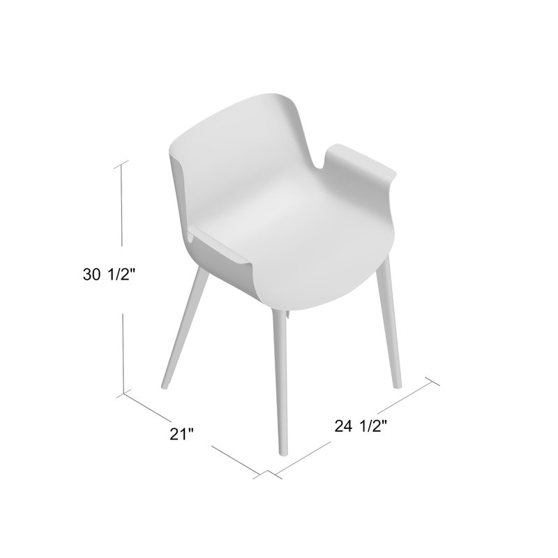 Piuma Outdoor Dining Armchair, Sage Green