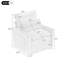 Fauteuil d'appoint moderne à simple siège de 31,9 pouces avec revêtement moelleux moelleux, coussin double couche et poches de rangement latérales pour le salon et les petits espaces-130073733