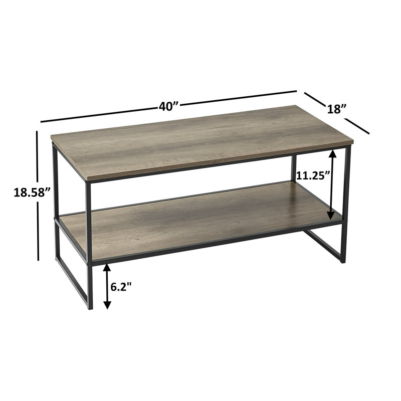 Ensemble de 3 tables basses et tables de bout, brun rustique
