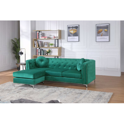 Canapé-lit Pompano (3 boîtes), vert