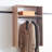 Devi Oak Wall Mounted Wood Closet System-1627663925