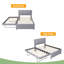 Lit plateforme double tapissier-870365505