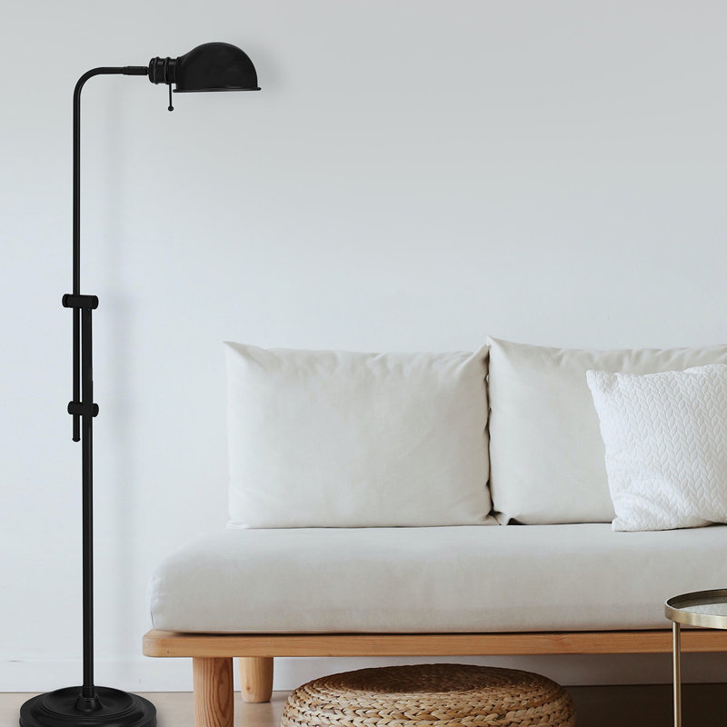 One Light Floor Lamp, Aged Brass