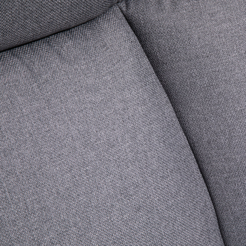 Fauteuil de direction haut et grand à haut dossier, Gris clair, Polyester