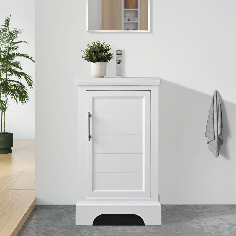 Ensemble de meuble-lavabo simple 20 po , Blanc