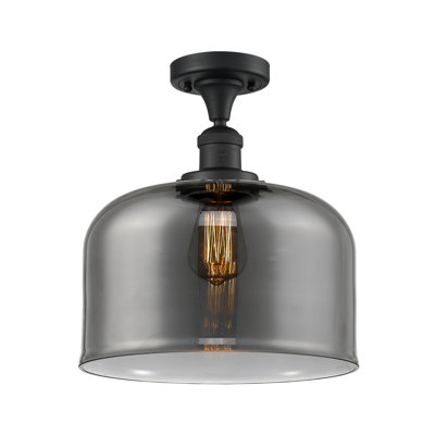 Bell - 1 Light 12" Semi-Flush Mount
