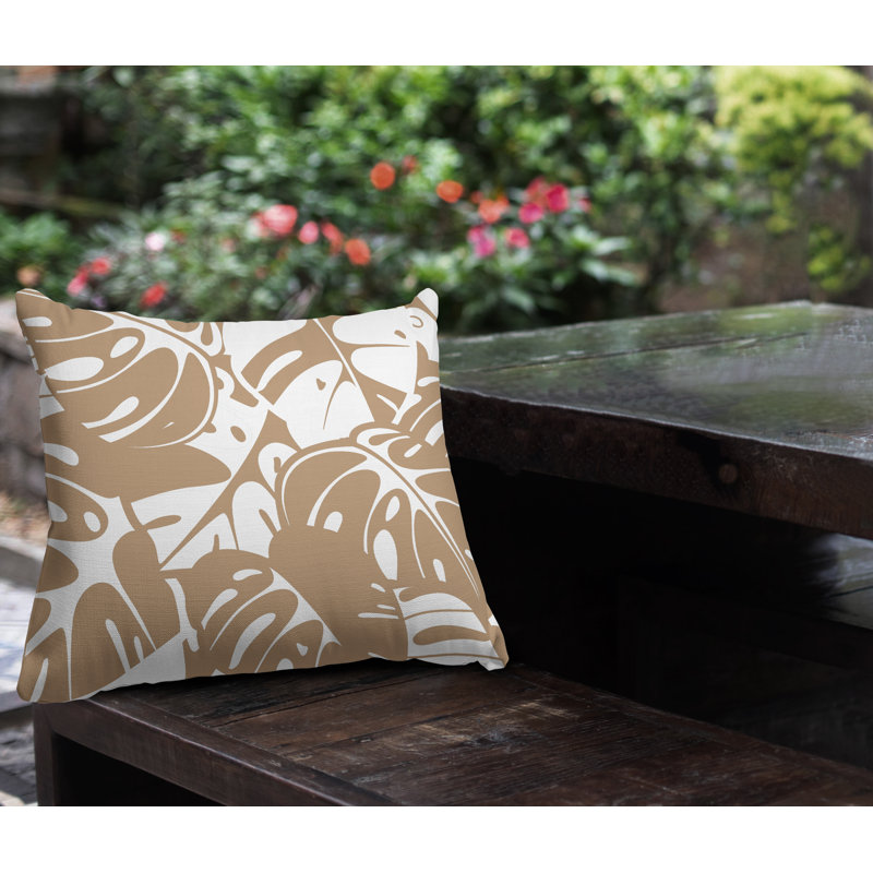 Coussin intérieur / extérieur Acton, L 19 po x H 19 po, Beige