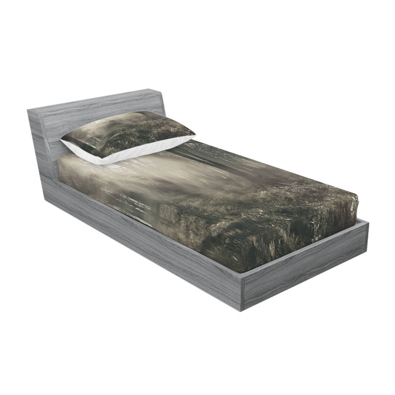 Microfiber Sheet Set, Twin Sheet Set with Fitted Sheet