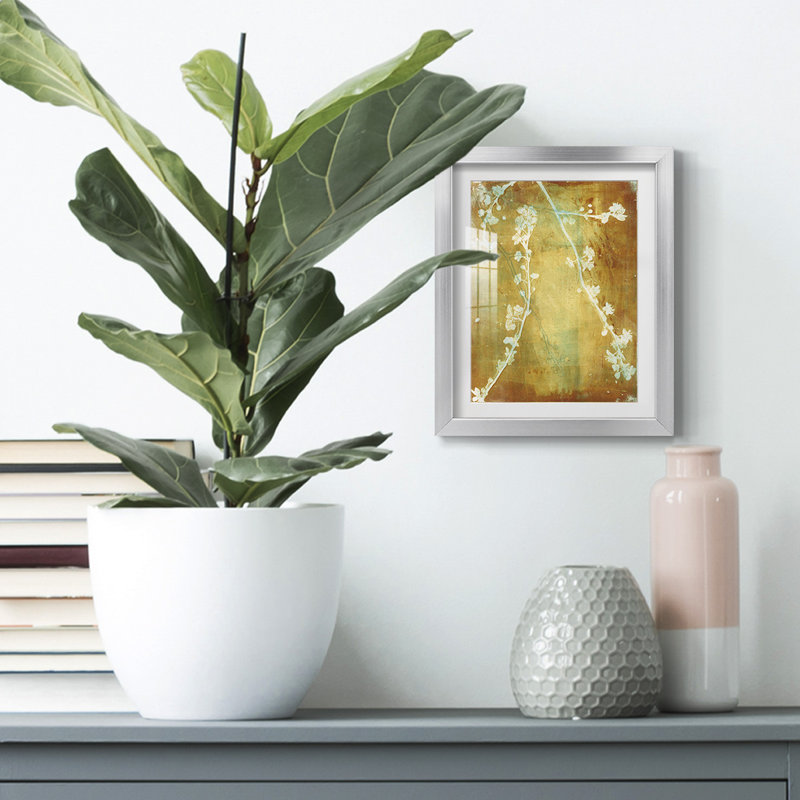 Tandis que je - galerie tendue sur toile, H 28,5 po x l 20,5 po, Argent argent