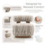 Fauteuil d'appoint en chenille à rayures zébrées Tilton-1474053614
