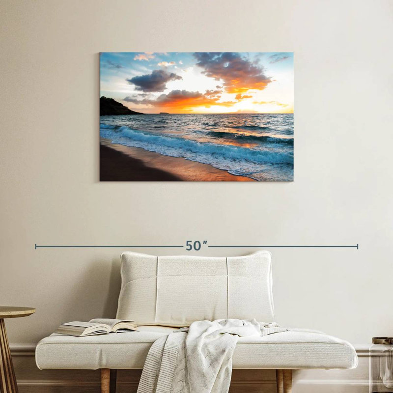 Gillard Maui Gillard coucher de soleil, H 24 po x l 36 po