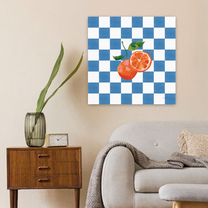 «Summer In Chequers Iii», art contemporain, H 24 po x l 24 po