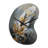 Gold Boho Chic Feathers IV - Boom Shape Large Glam Feather 3D Wall Clock-105566197