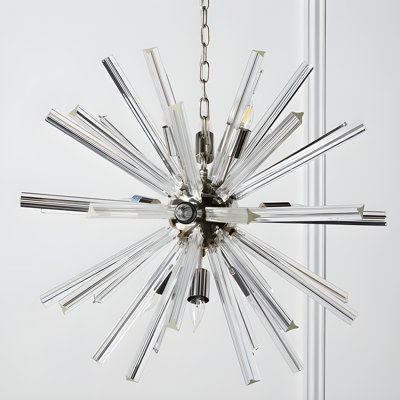 Jocelyn 9 - Light Axis Lucite Sputnik Sphere Chandelier