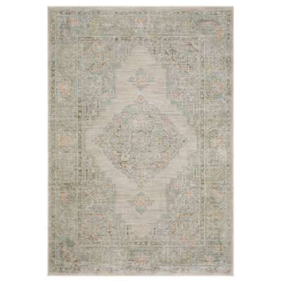 Kulas Global Medallion Beige/ Multi Area Rug