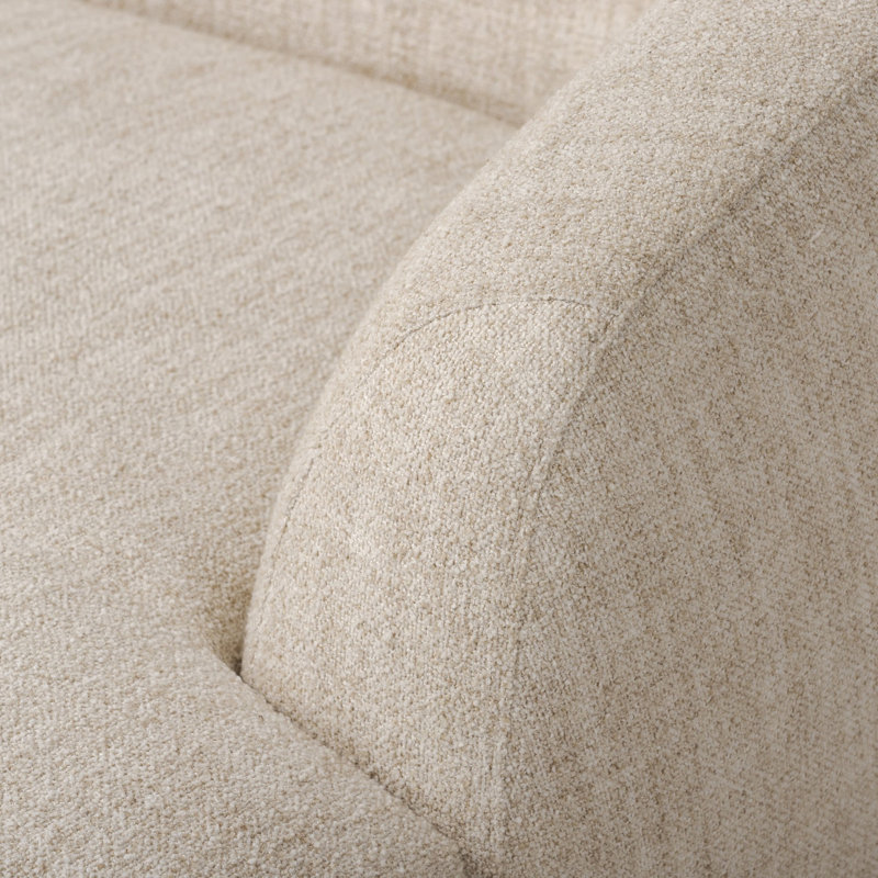 Channing Chaise Lounge, Yuma Cream 96% Polyester/4% Acrylic