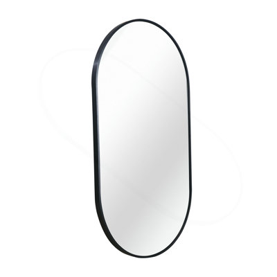Miroir ovale en métal