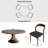 Mid-Century Solid Wood Round Yairi Kitchen Room For 2-8 People(1 Table With 2/4/6 Chairs)-1706669523-1706686366