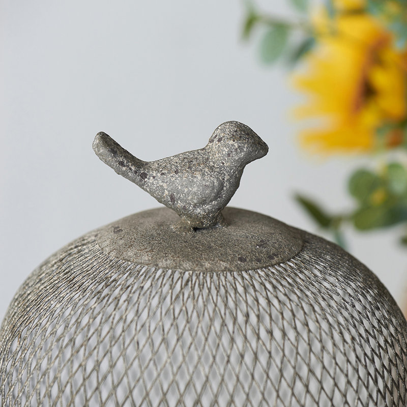 Bougeoirs fantaisistes avec couvre-oiseau et filet
