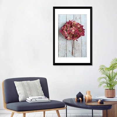 «Deep Pink Hydrangea Flower» par Alyson Fennel, reproduction d'art sur toile tendue sur châssis
