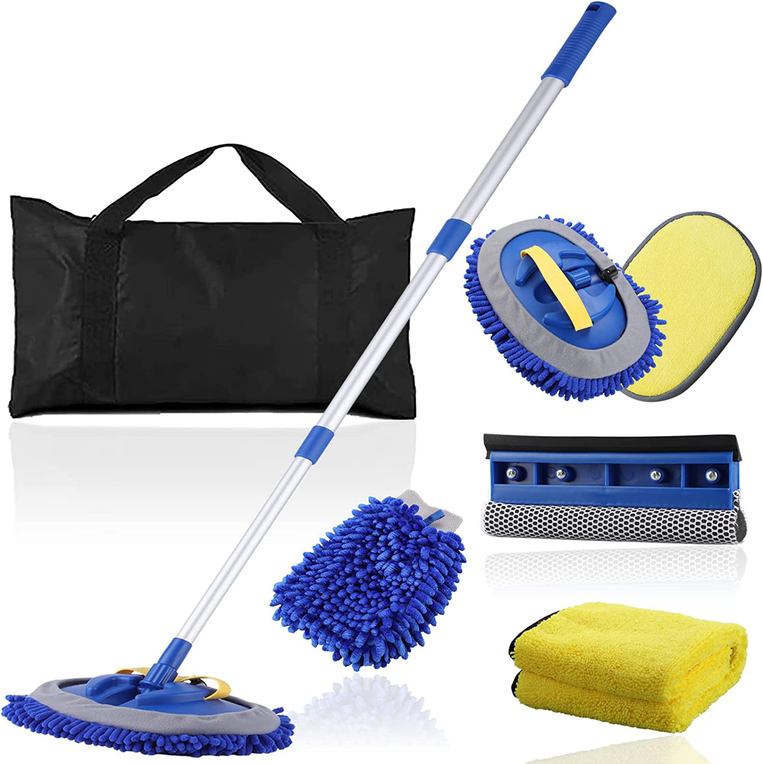 Cleaning Tool Sponge Microfiber Supplies Washing Blue Brush Pad Chenille