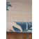 Tapis fait main Equelle ivoire et cobalt