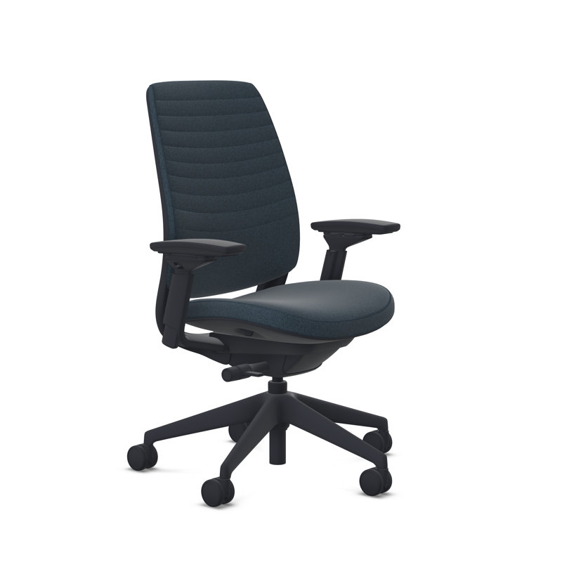 Steelcase Series 2 3D Microknit Airback Task Chair, Onyx/Licorice, Black, Carpet