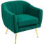 Velvet-Feel Back Accent Chair --934495355