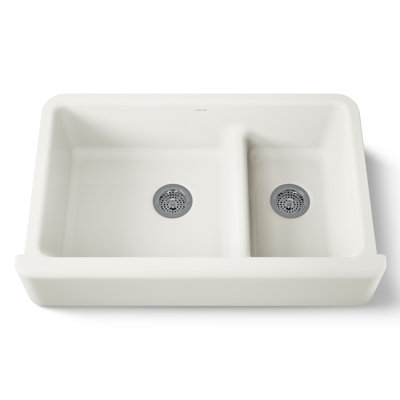 Whitehaven 36" L x 22" W Double Basin Farmhouse Kitchen Sink