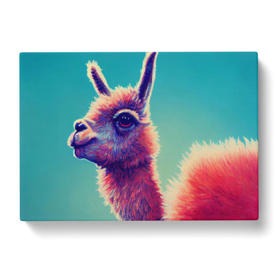 Llama In Colour Vol.2 - Wrapped Canvas