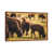 Classic Brown Wood Framed Canvas