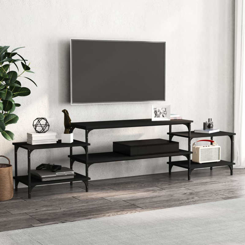 Otta Unfinished TV Stand for TVs up to 65", Black