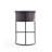 Cosmopolitan Mid-Century Modern Vegan Leather Upholstered Metal Bar Stool in Graphite-150971656-150751843