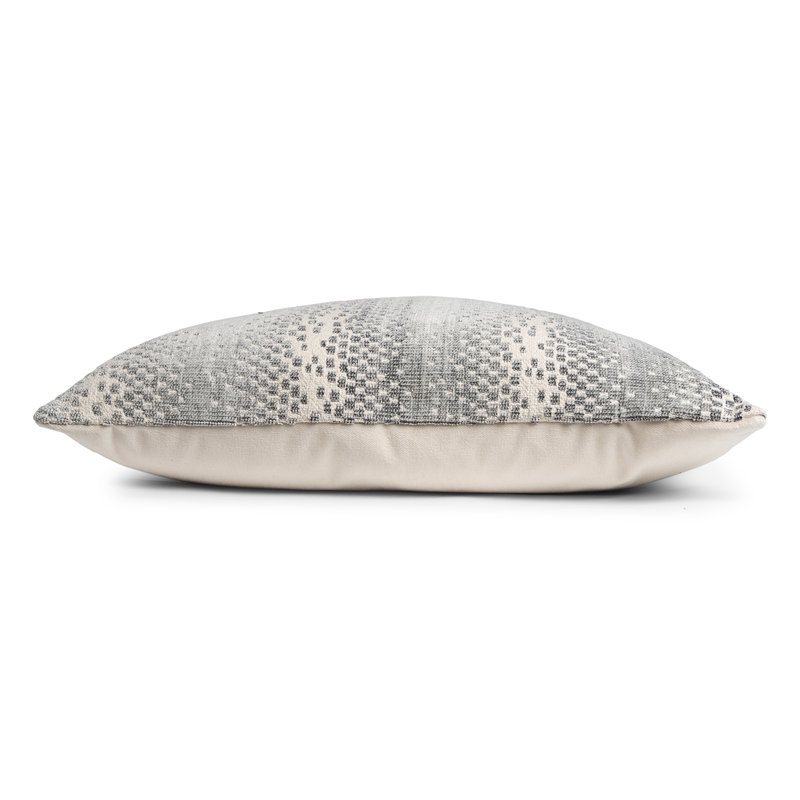 Staccato Square Woven Jacquard Pillow, 22"H x 22"W, Shale, Square